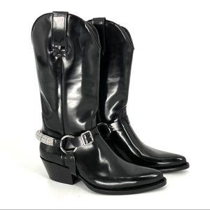 Calvin Klein 205W39NYC Leather Embellished Boots